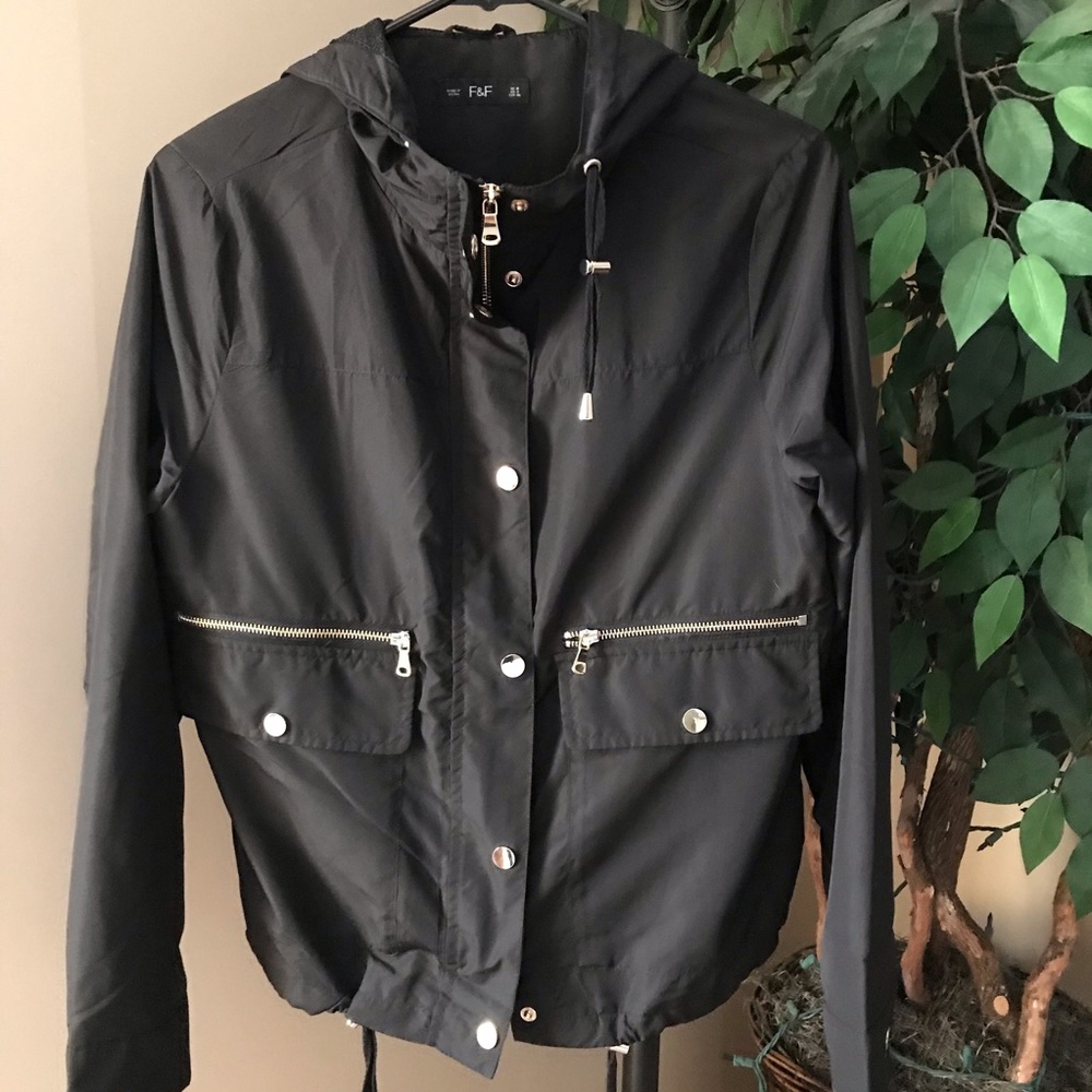Black bomber jacket